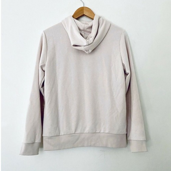 Puma Beige Pink Purple Logo Pullover Hoodie Sz L - Picture 2 of 7